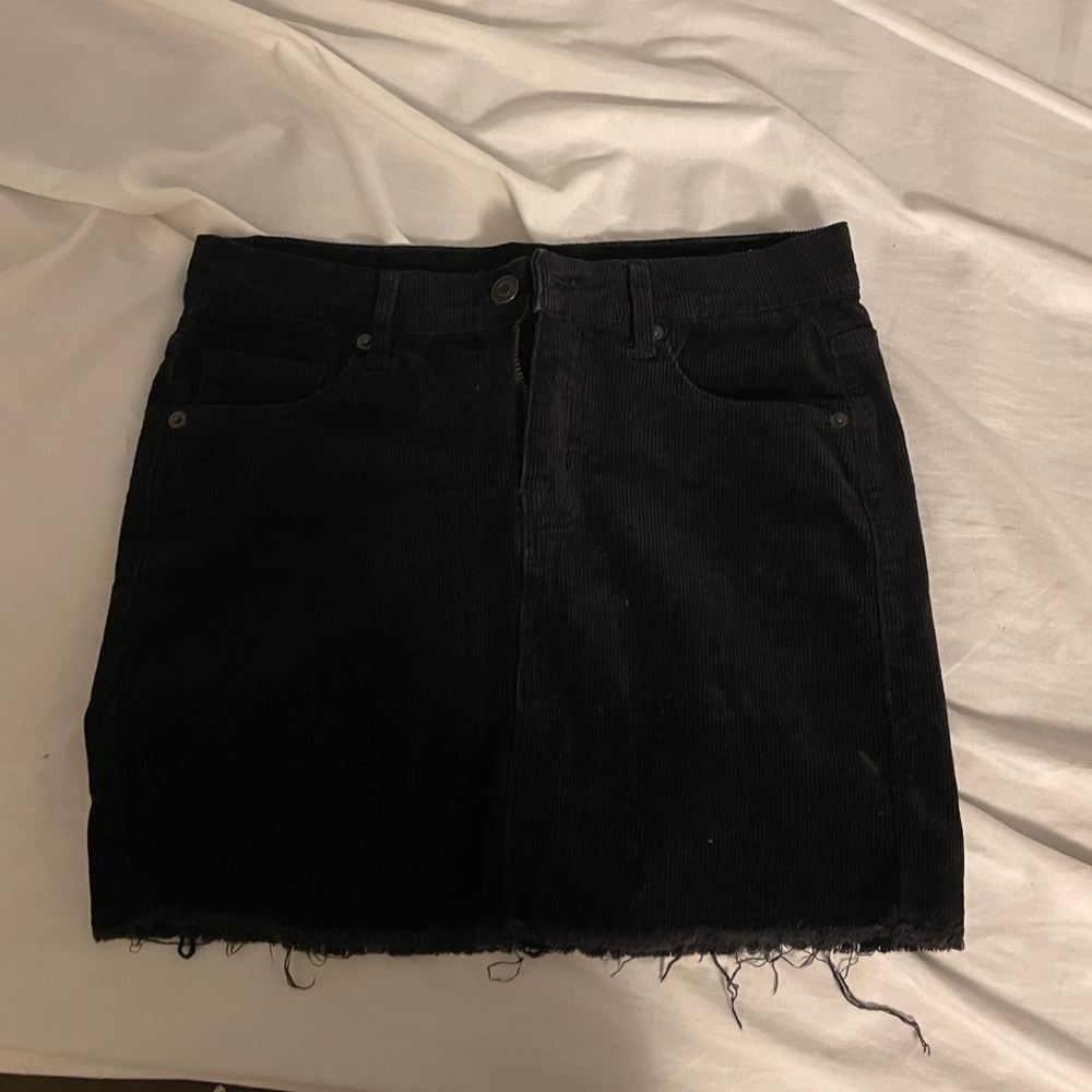 Brandy Melville black corduroy skirt